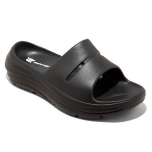 NWT All In Motion Women's Nox Eva slip on Slide Sandals Black 8 arch support